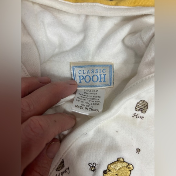 Vintage Y2K Disney Winnie the Pooh baby bunting infant hooded sack 0-6 months - Picture 5 of 9